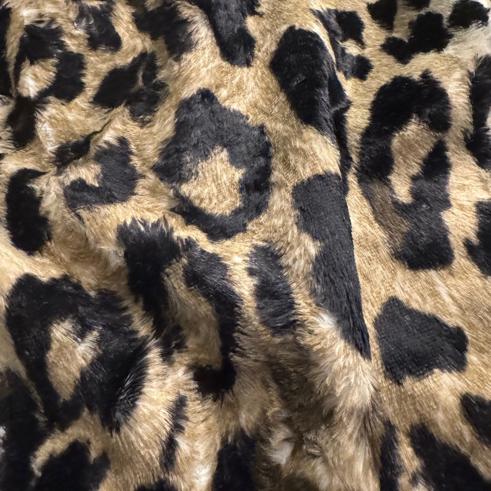 Trina Turk Leopard Print Faux Fur Fabric